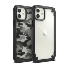 Ringke Fusion X for iPhone 12 Mini Case Heavy Duty Shock Absorption Transparent Hard PC Back Soft TPU Frame Cover