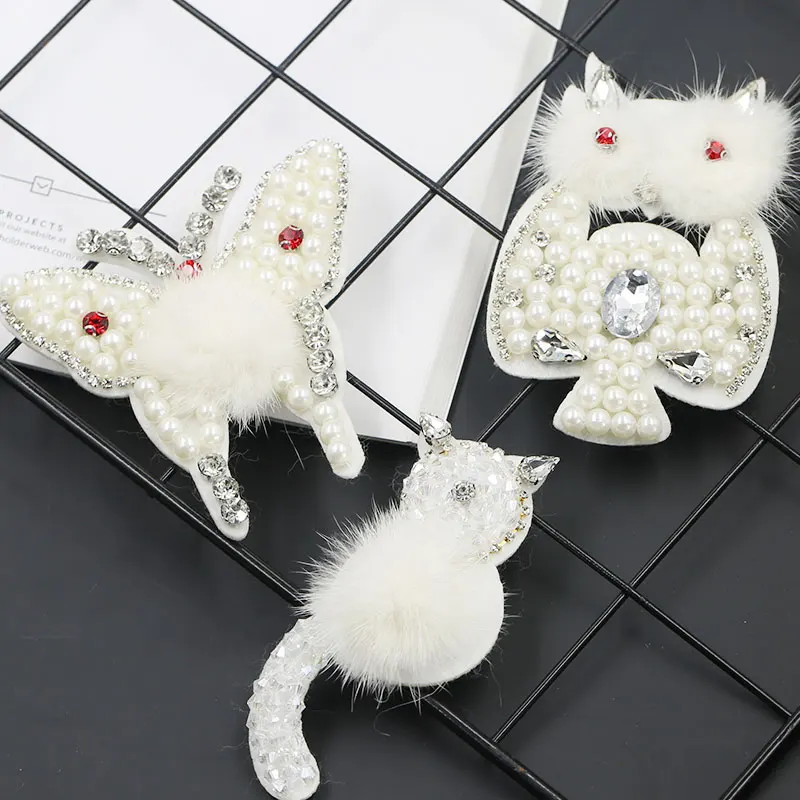 Аппликации в виде бабочек вышитые бисером нашивки полоску для одежды значки с