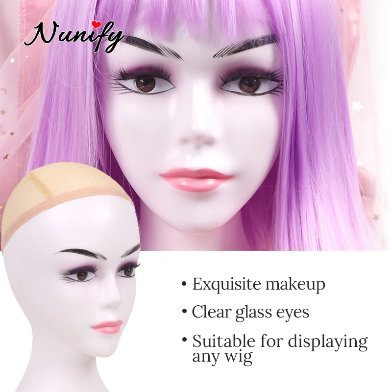 Женский манекен-голова для париков 22 дюйма |