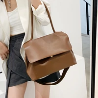brown big casual totes bags for women 2021 large vintage messenger bag roomy handbag designer female pu leather shoulder bag sac