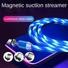 Светящийся Usb-кабель 3 в 1 с подсветкой для IPhone 13 12 Pro Max 3 в 1, зарядное устройство 2 в 1 со светодиодной подсветкой Micro USB Type C 8-Pin для Huawei Samsung