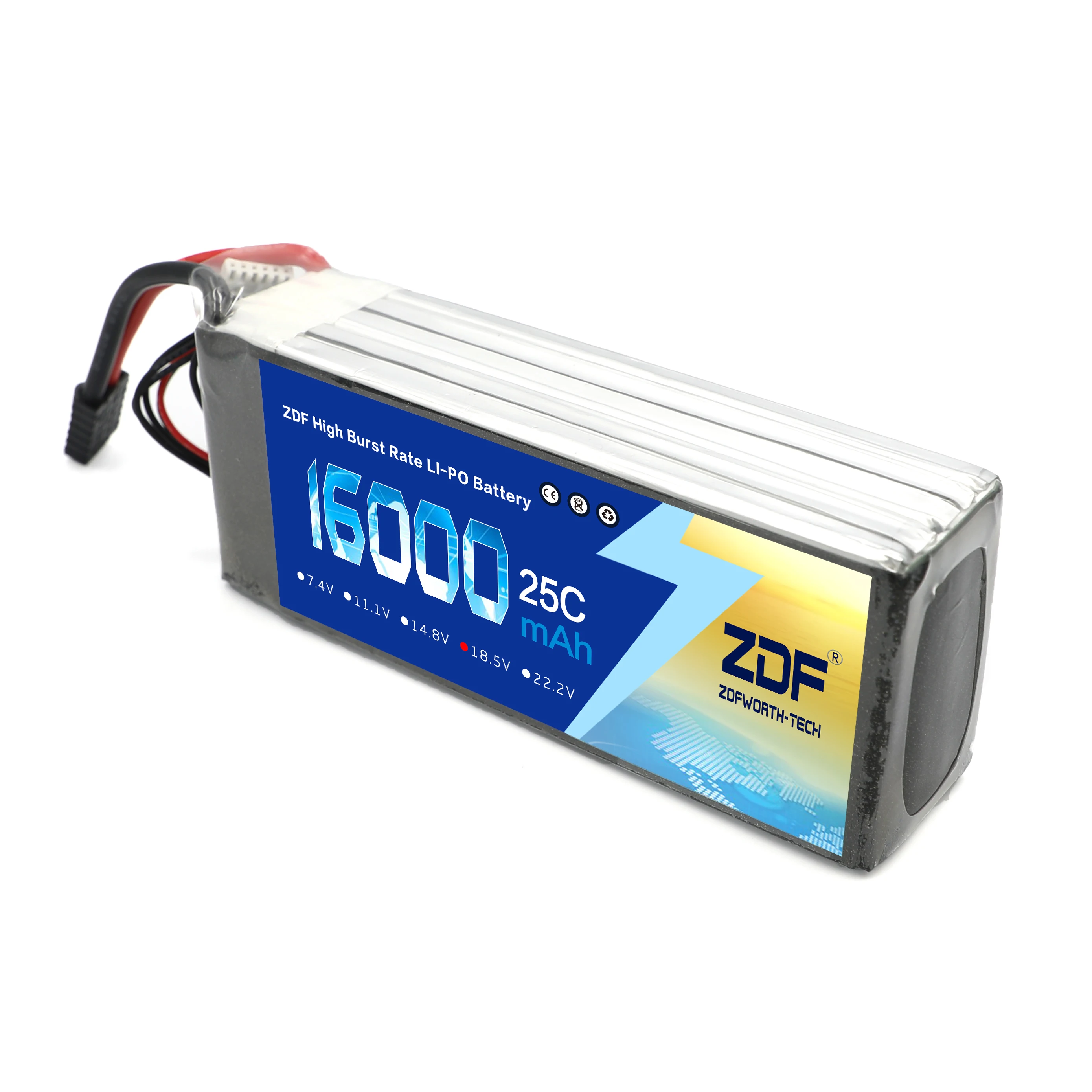 Батарея ZDF LiPo батарея 25C для радиоуправляемого дрона квадрокоптера вертолета