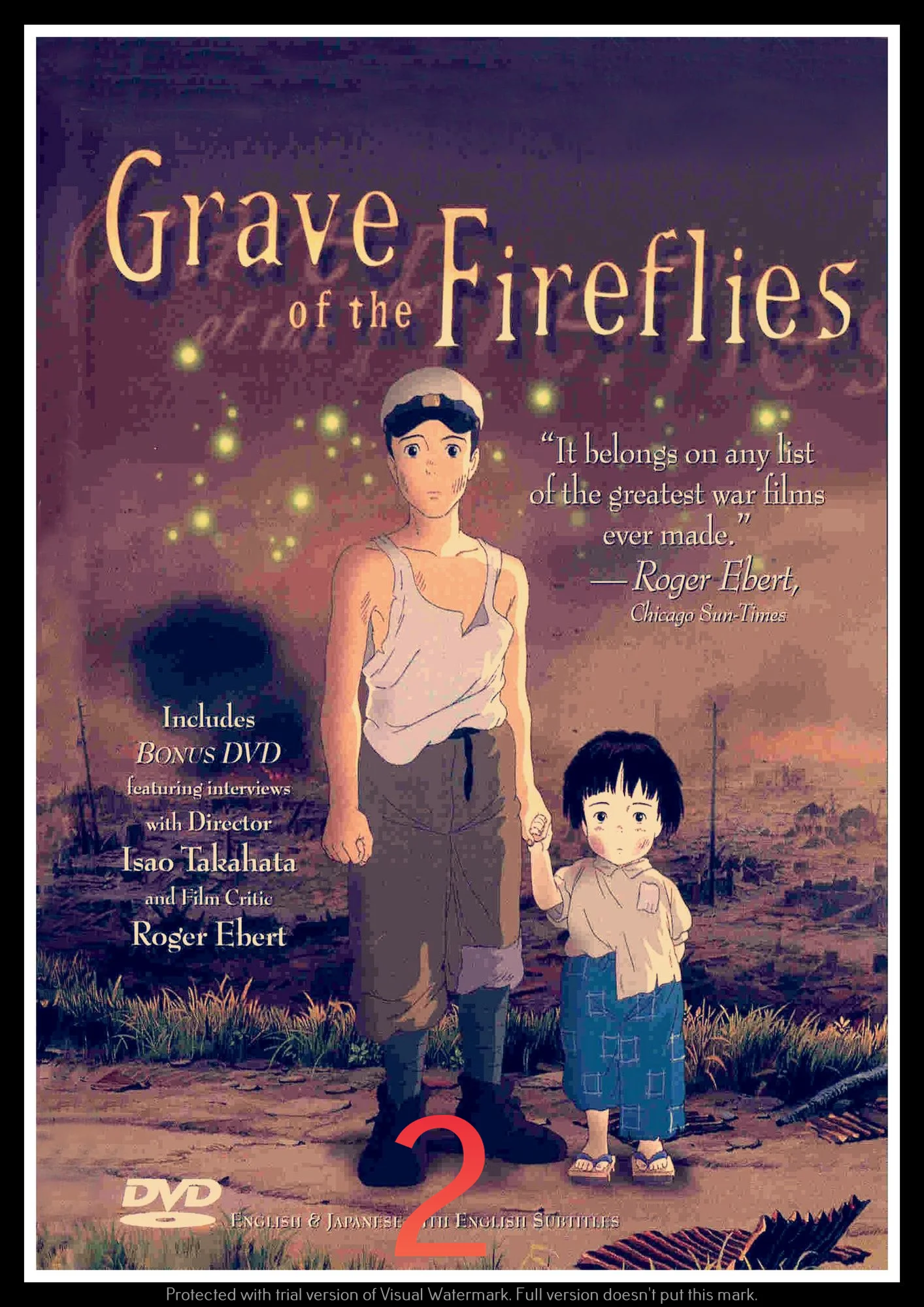 Grave of the Fireflies Poster Decorative DIY Wall Canvas Sticker Home Bar Art Posters Decor | Дом и сад