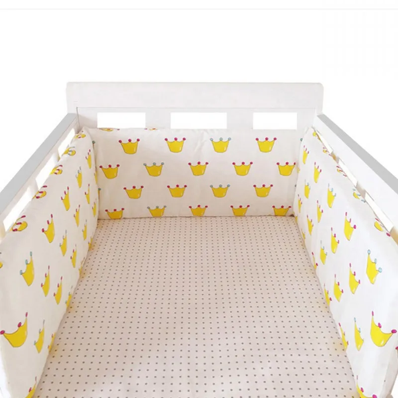 200*30cm Baby Crib Fence Cotton Bed Protection Railing Thicken Bumper One-piece Crib Around Protector Baby Room Decor images - 6