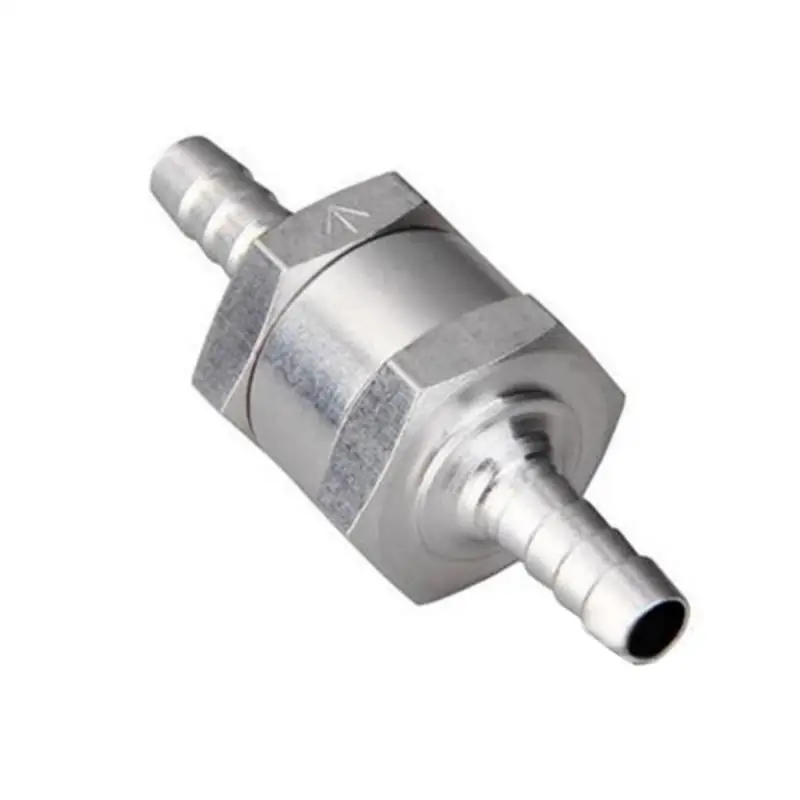 Серебристый обратный клапан для топлива 8 мм 5/16 дюйма односторонний бензина