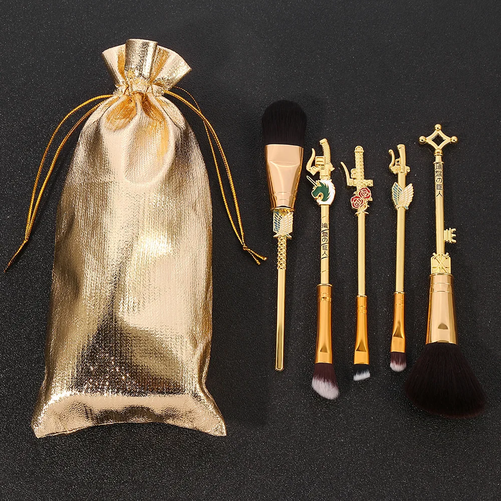 

5pcs/set Anime Attacking Giant Make Up Brush Cartoon Cosplay Props Fashion Make Up Brush Exquisite Gifts for Girlfriend