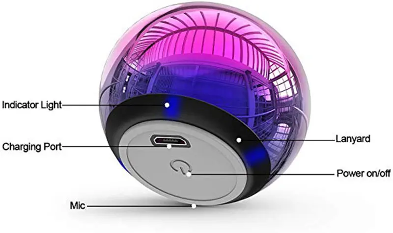 

TWS Bluetooth Speaker 5.0 Dosmix Wireless Pocket Stereo Speakers with 5W Big Sound 2-Hr Playtime,Android iOS Speakers for iPhone