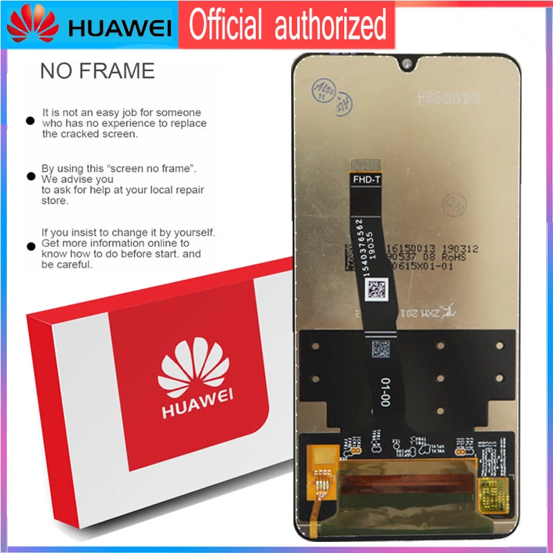 6,15 ''дисплей с рамкой Замена для huawei P30 Lite Nova 4e lcd кодирующий преобразователь сенсорного экрана в сборе MAR-LX1 LX2 AL01
