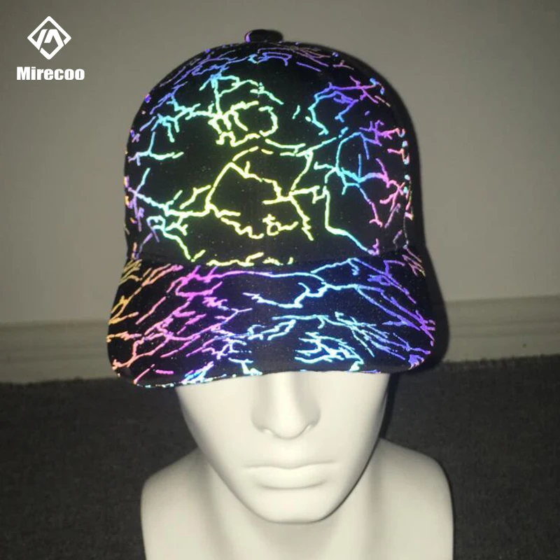 Мужская регулируемая бейсболка с лазерной подсветкой мужская и женская
