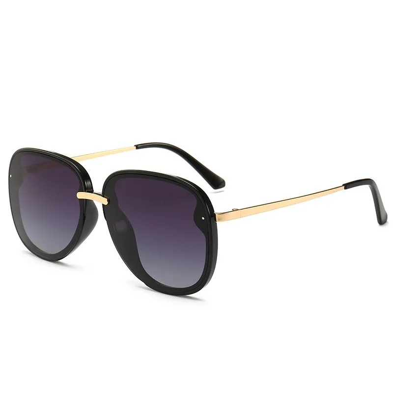 Модные роскошные мужские цветные поляризованные Овальные Солнцезащитные очки