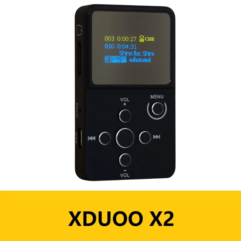 XDUOO X2 XDUOO X2 MP3 HIFI цифровой музыкальный проигрыватель MP3 с oled-экраном TF слот корпус из алюминиевого сплава Поддержка WMA APE FLAC WAV - Цвет: XDUOO X2
