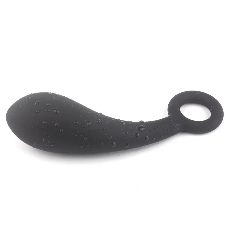 Женский силикон в форме капли воды против закрытого мужского ануса игрушечный