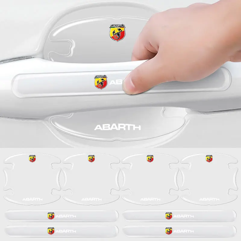 8 шт. прозрачная защитная пленка для ручки двери автомобиля наклейка против