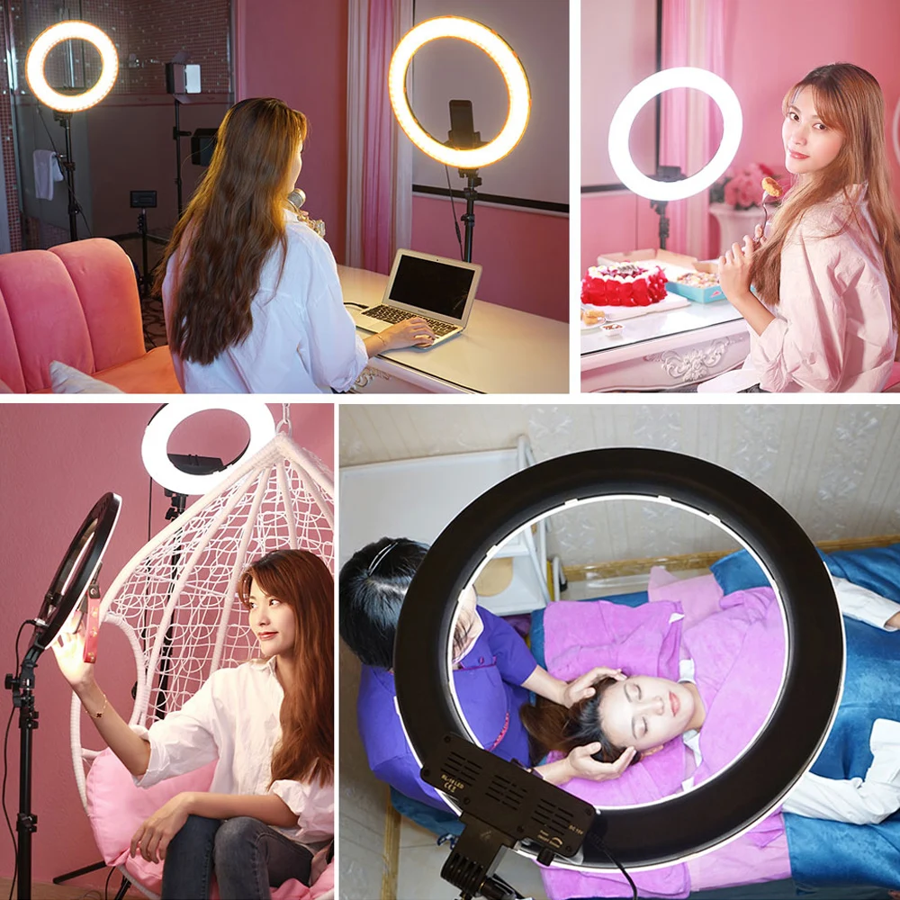 SPASH RL-12 кольцевой светильник светодиодный кольцевая лампа для фотосъемки со