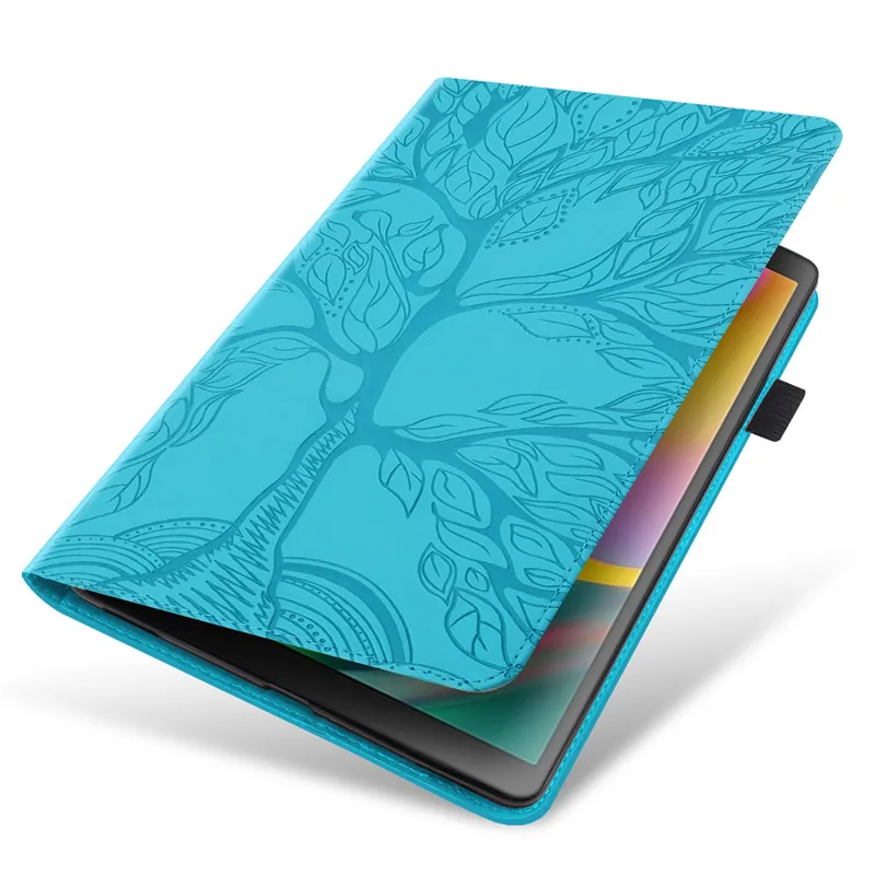 Чехол-книжка с тиснением под дерево для Huawei MediaPad Media Pad T5 10 чехол-подставка