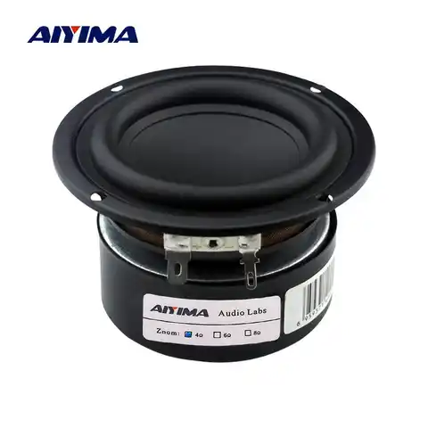 AIYIMA 2 шт. 3-дюймовый сабвуфер аудио динамик драйвер 4 8 Ом 25 Вт Портативный Hifi стерео динамик s низкочастотный динамик громкий динамик