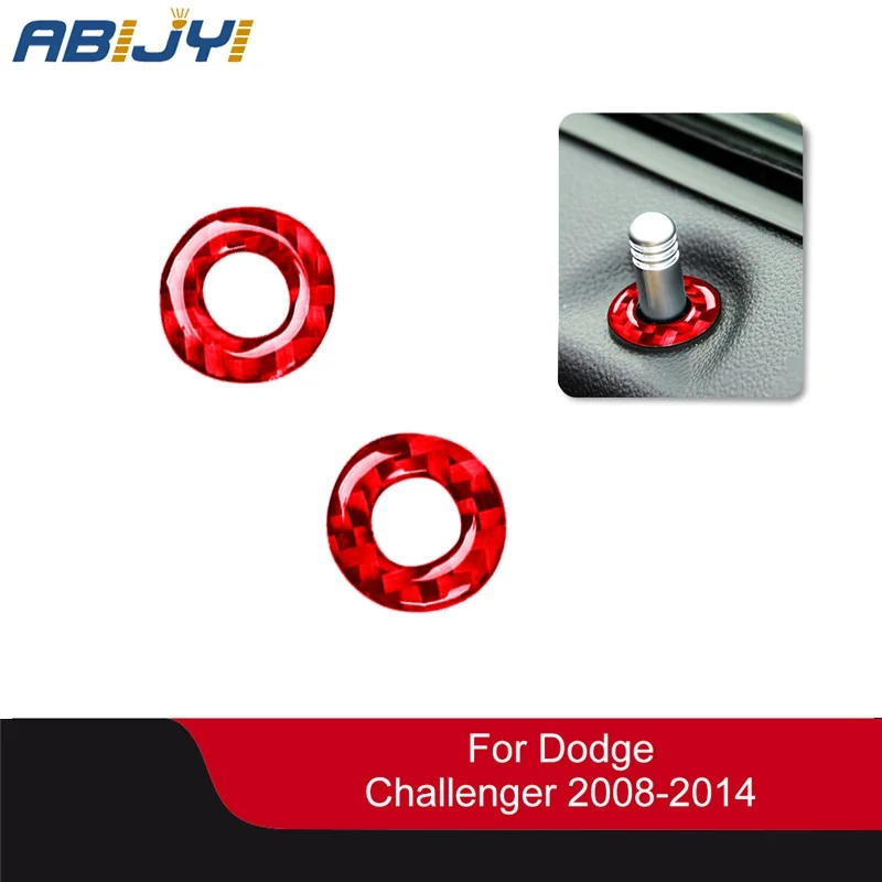 

2 шт., автомобильные наклейки на дверной замок Dodge Challenger 2008-2014