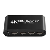 3 pcs hdmi to hdmi optical toslink 3 5mm audio splitter with optical cable or dc cable or power adapter
