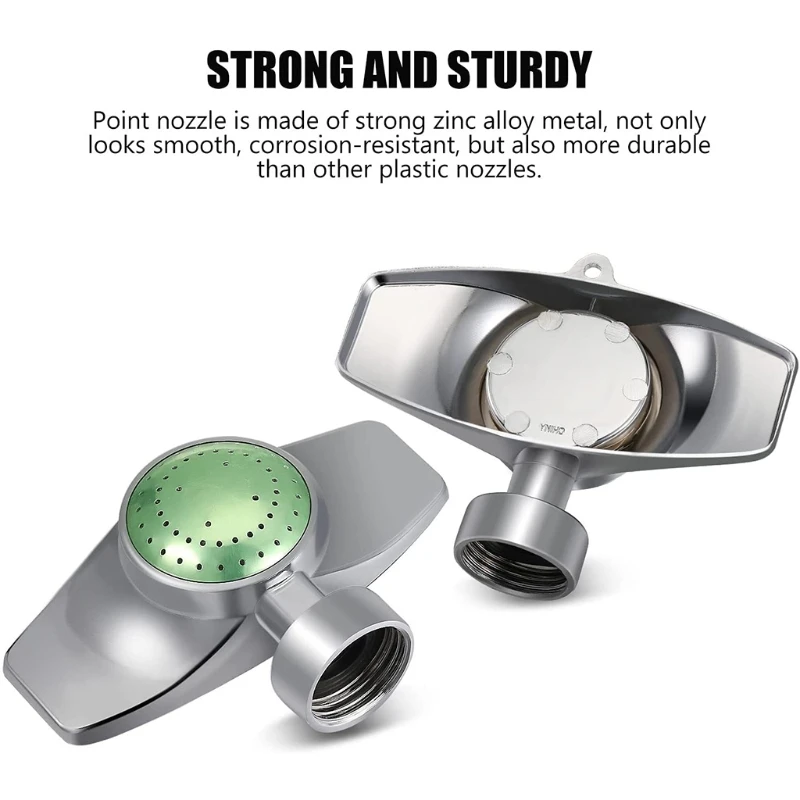 

Metal Spot Sprinkler 360° Rotating Garden Irrigation Lawn Sprinkler Gentle Flow