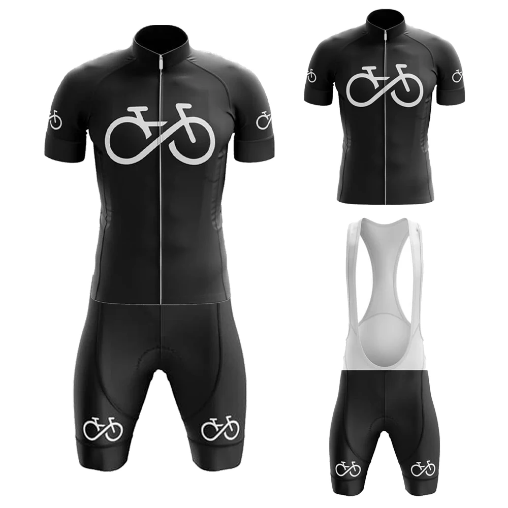 

Новая серия, 3 черных велосипедных комплекта из Джерси, Мужская велосипедная одежда с коротким рукавом и шорты, гелевые дышащие подушечки