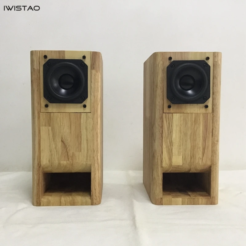 IWISTAO HIFI 3 дюймовый Полнодиапазонный динамик готовый 1 пара твердой древесины