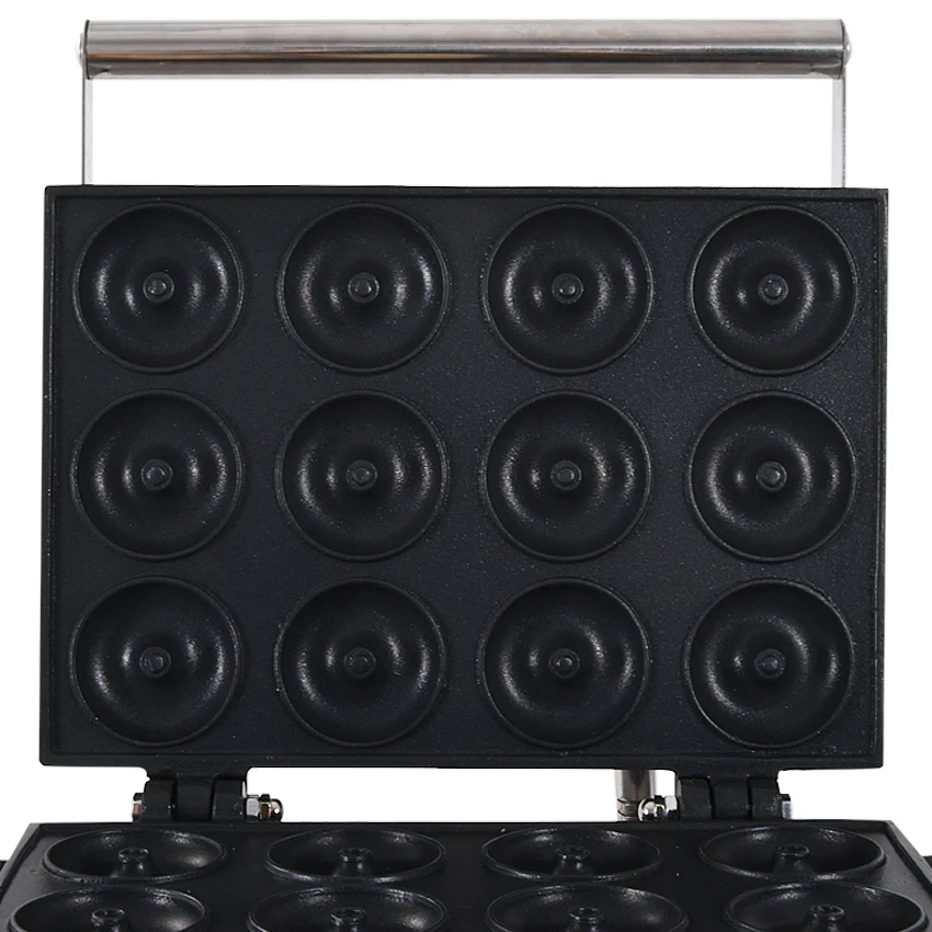 1 шт. электрический 12 отверстий круглый торт гриль сладкий пончик чайник для