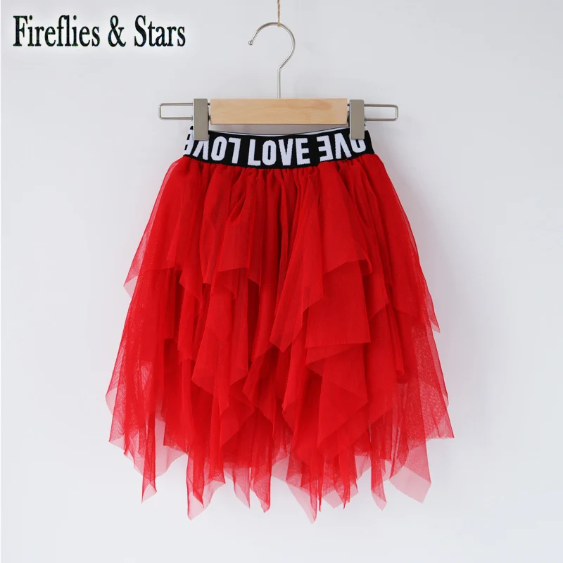 Сезон весна лето Юбка пачка для девочек Многослойная юбка малышей Детская Модная