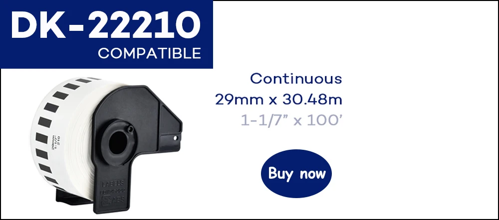 CIDY совместимый для Brother DK-22205 DK22205 DK-2205 DK205 Совместимые Этикетки Brother этикетки непрерывные Бумажные Этикетки DK 22205