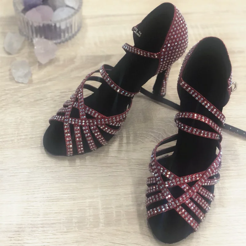 Женские туфли для бальных танцев и латиноамериканских обувь сальсы Танго бачаты