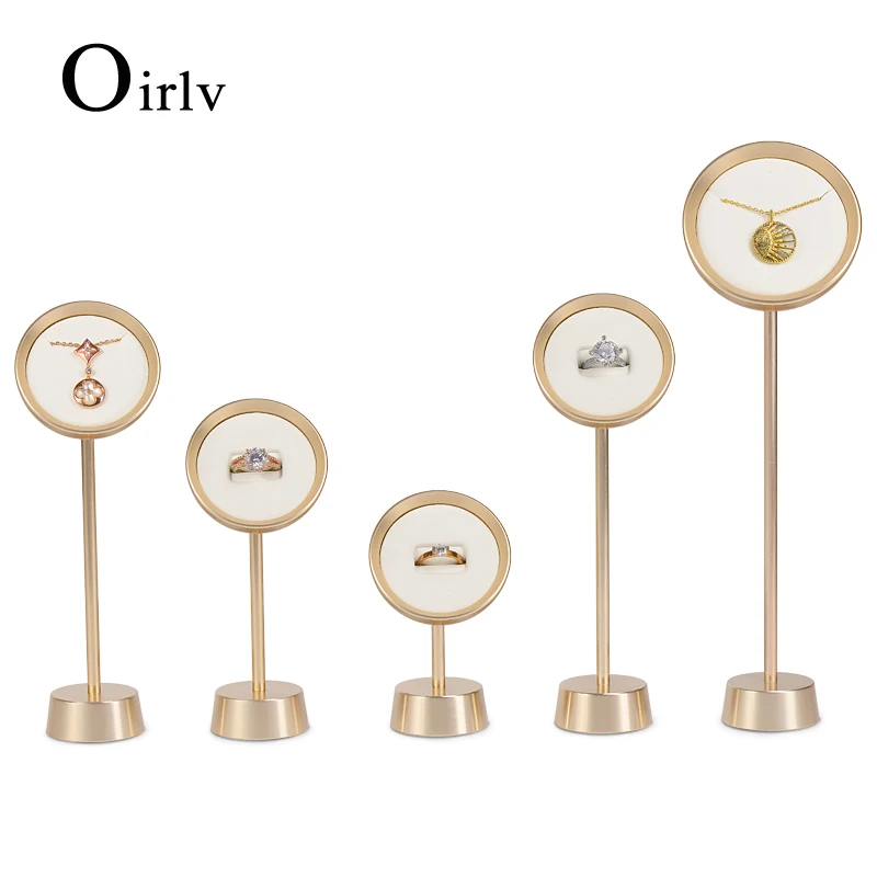 

FANXI New White Jewelry Metal Earring Pendant Ring Arc-sharped Display Stand With Metal Base for Jewelry Shop jewelry stand