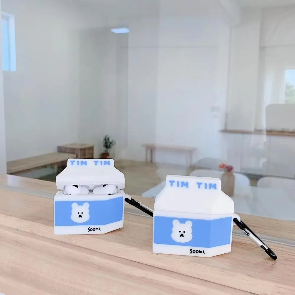 Милый 3D чехол для наушников Apple Airpods PRO 3 с зарядкой от молока брелока беспроводный