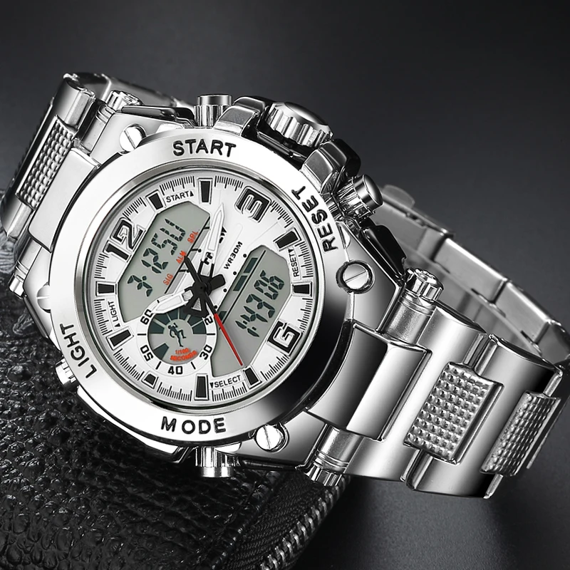 Мужские брендовые роскошные Цифровые часы Relogio Masculino новые спортивные для мужчин