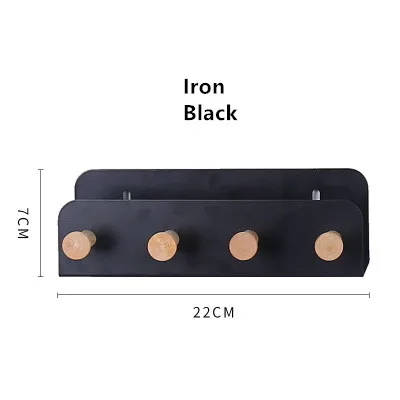 Iron Black Пластиковый ключ держатель настенный крюк Домашнего декора вешалки Многофункциональная вешалка для ключей Держатель для ключа Настенный крючок брелок Хранение писем крючки на стену держатель для ключей - Цвет: Iron Black