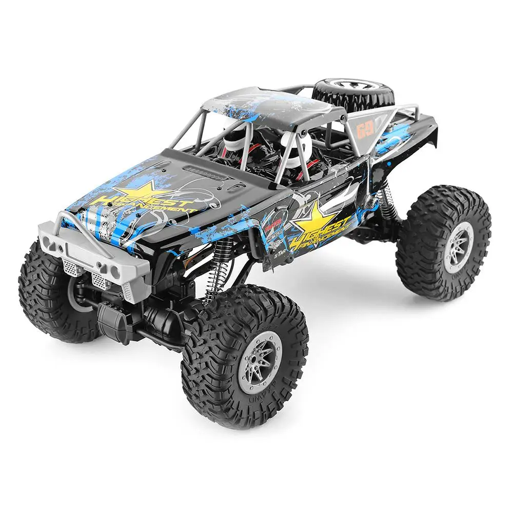 Новинка WLtoys 104310 RC Автомобиль 2,4G 1/10 4WD двойной мост гусеничный RC автомобиль 40 Minis использование с передатчиком зарядное устройство игрушки для детей - Цвет: Gray Cloud