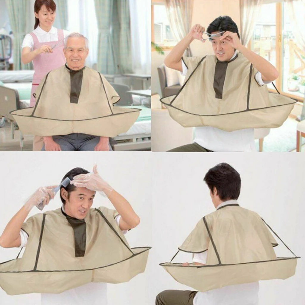 

Folding Hair Cutting Gown Cloak Umbrella Reuseable Hairdressing Haircut Hair Trimming Barber Home Hair Dyeing Salon 35