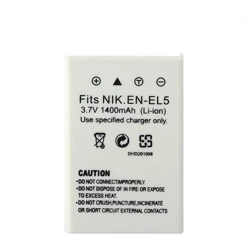

1400mAh EN-EL5 ENEL5 Camera Battery for Nikon Coolpix P4 P80 P90 P100 P500 P510 P520 P530 P5000 P5100 5200 790
