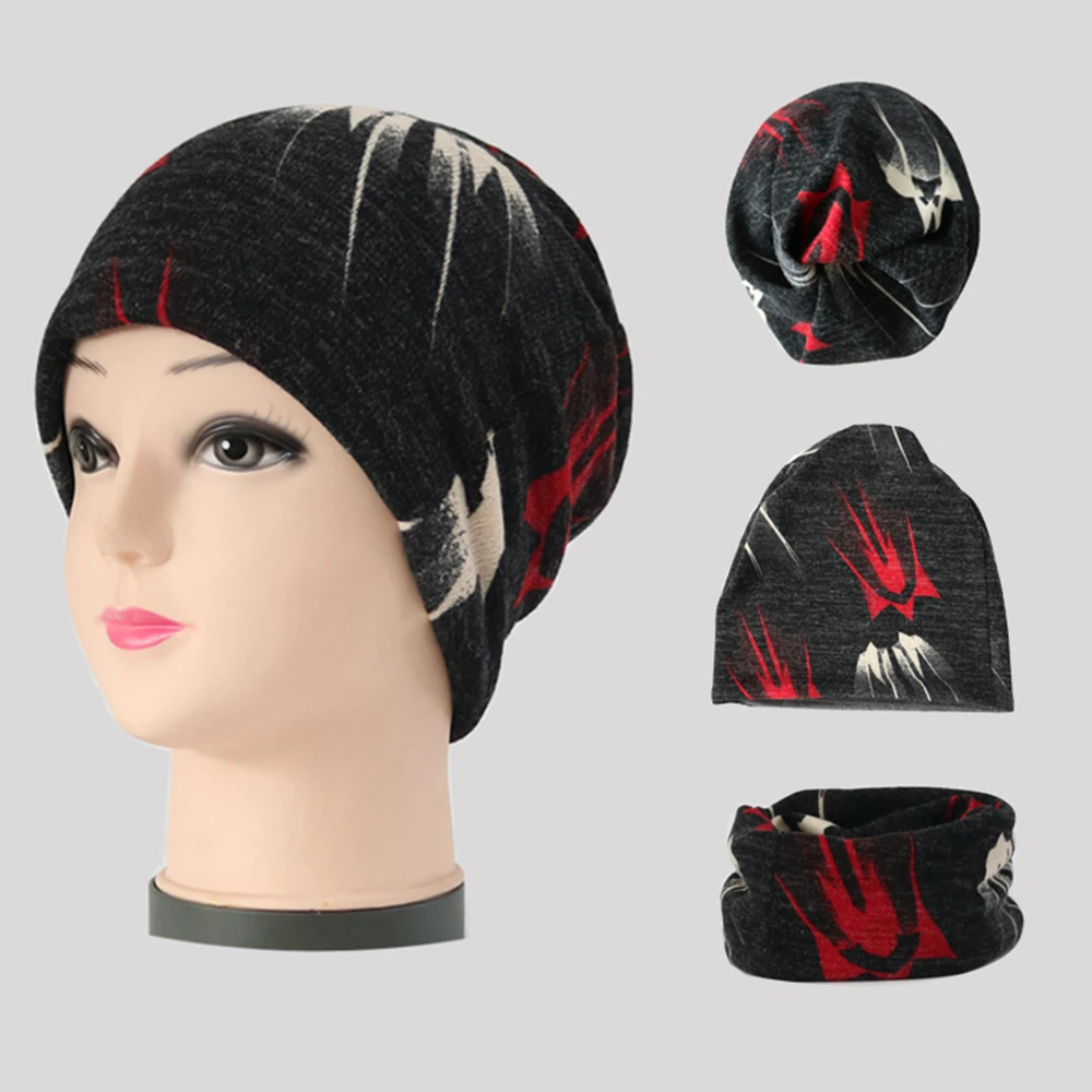 Новинка теплая зимняя шапка шарф детские осенние вязаные шапки спортивная