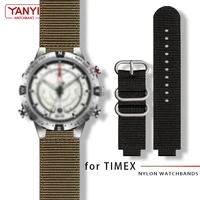 double deck nylon watch strap for timex watch t2n721 t2n720 739 tw2t6300 band 2416mm watchband with screw rod and tools