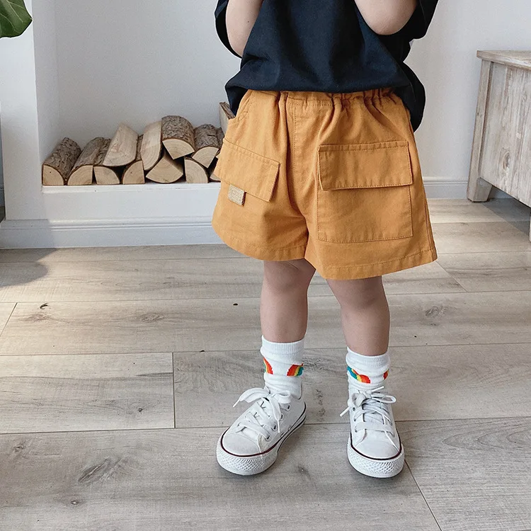 Летние повседневные шорты-карго для мальчиков 2020 Детские хлопковые свободные