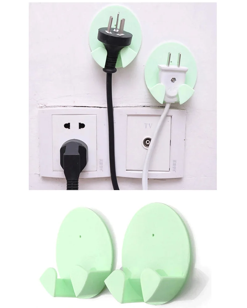 4 шт. самоклеящиеся крючки для кабелей и ключей | Дом сад