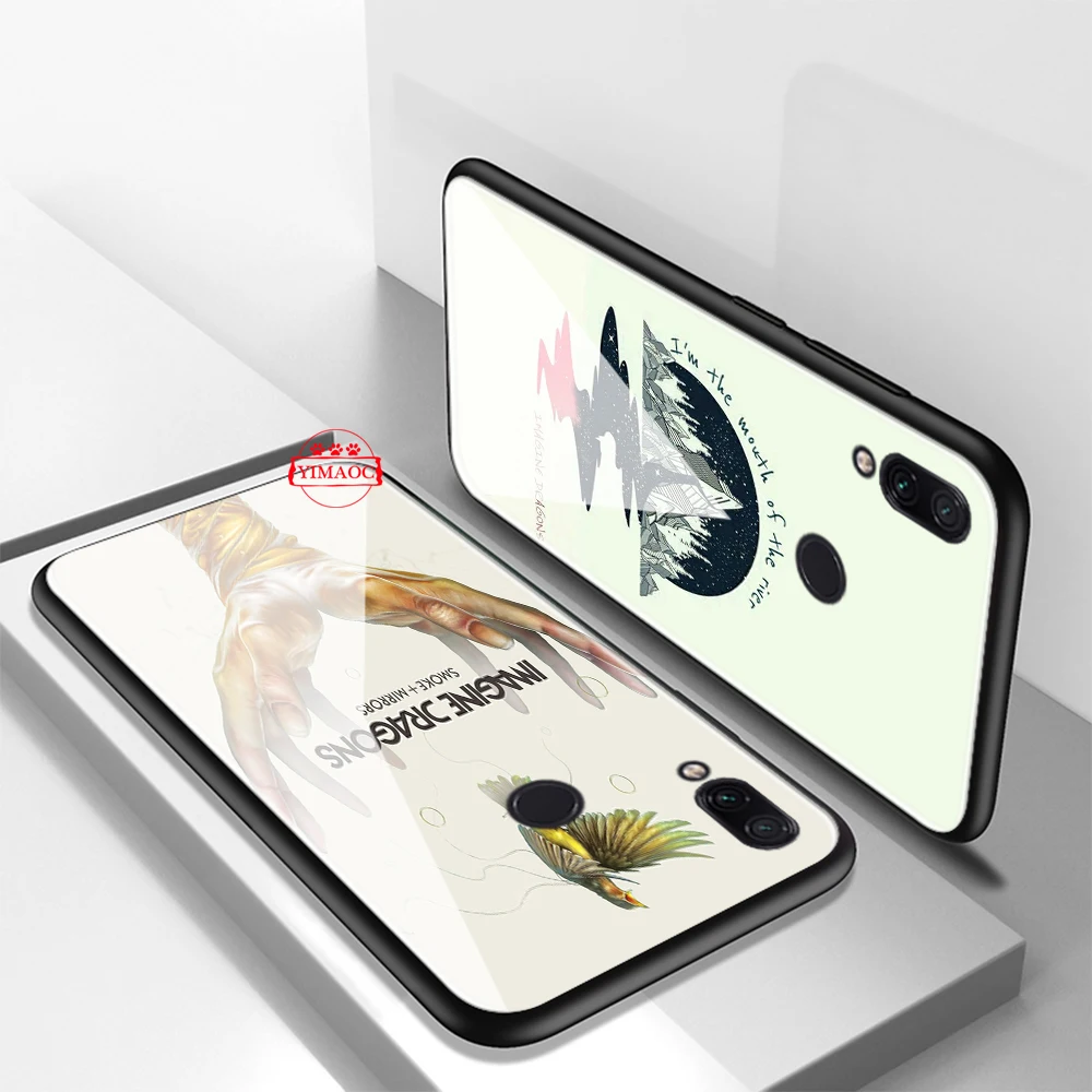 Представьте Драконы музыка Стекло чехол для Xiaomi 8 Lite 9 A1 A2 5X 6X F1 Redmi 4X 6A Примечание 5 6