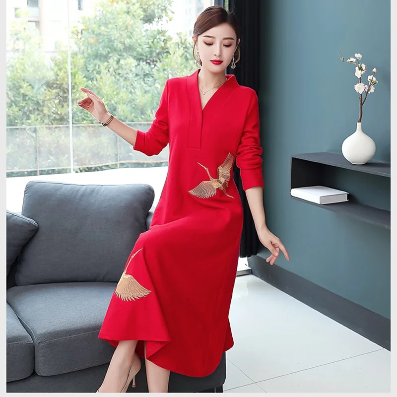 ,  ,  ,   , Cheongsam ,     , Vestidos FF2934