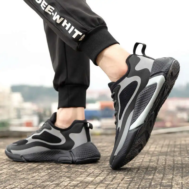

Large Soles Men Sports Shoes Solid Color Sneakers Men 2021 Number 8.5 Sneakers Sport Man Brand Size 48 Men Running Shoes Tennis