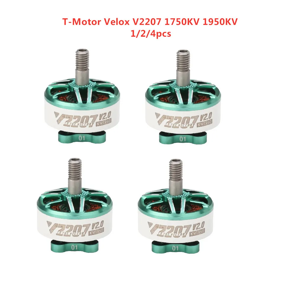 

T-Motor Velox V2207 V2 2207 1750KV 1950KV 5-6S / 2550KV 4S Brushless Motor for FPV Racing Drone Quadcopter Freestyle RC Parts