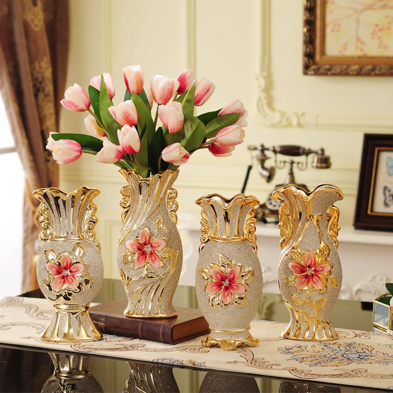 Роскошная керамическая ваза в европейском стиле для гостиной украшение дома