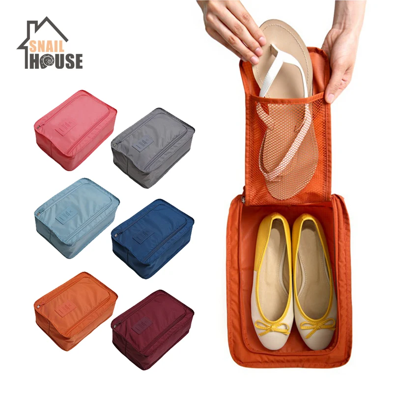 Складная дорожная сумка для хранения обуви портативная водонепроницаемая