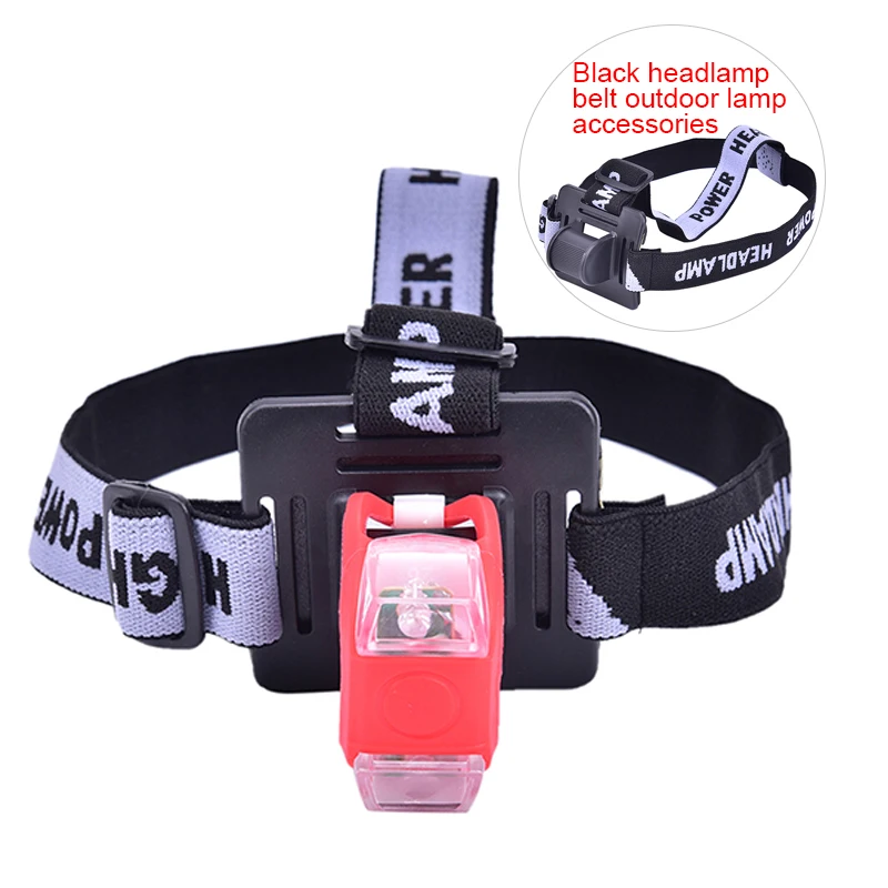 1pc Headband Helmet Strap Mount Head For LED Headlamp Bike Light Black Cycling Headlight Band Accessories |
