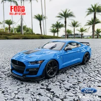 maisto 118 new 2020 custom edition ford shelby gt500 blue alloy retro car model classic car model car decoration collection