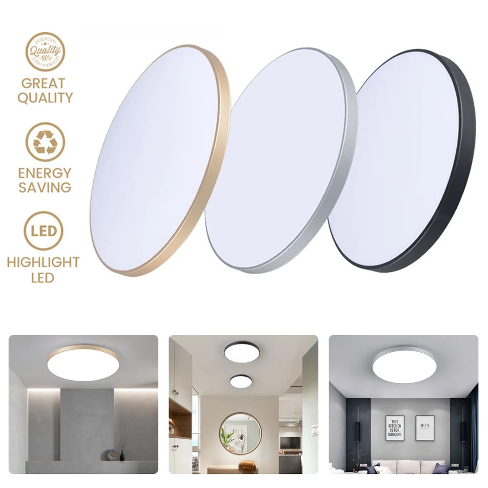 

50W 220V Ultra-thin LED Ceiling Lamp Indoor Decoration Lights LED Round Lamp for Living Room Bedroom Home