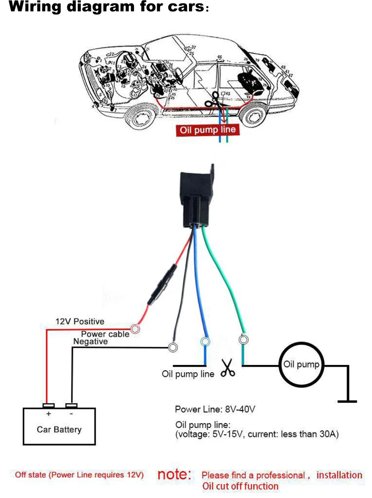 Cardot автомобиль такси автобус двигатель Gps реле отключение масла автомобильная